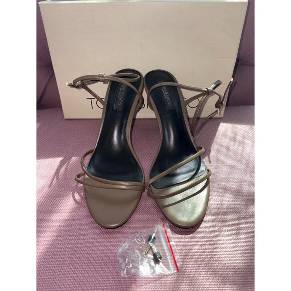 Tony Bianco Mariah Sandals in Liqueur Brown 8 Womens Leather High Heels - Picture 6 of 14